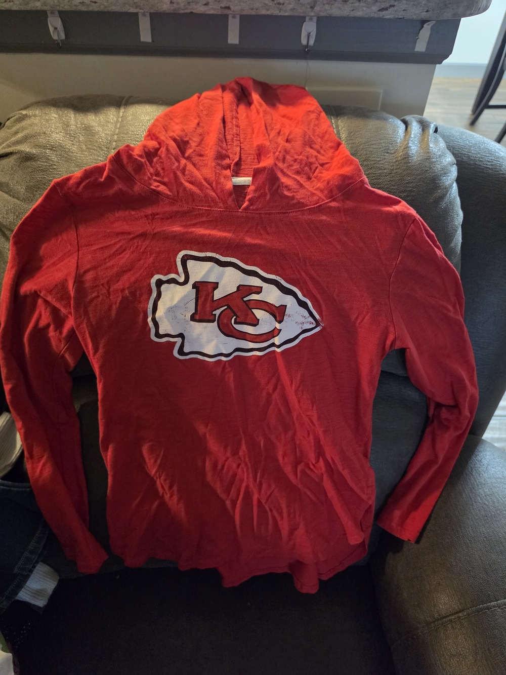 Kansas City Chiefs Red Hoodie with Team Logo